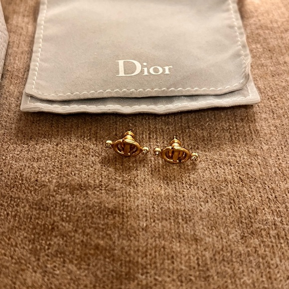 Authentic Petite CD stud earrings. - Picture 6 of 6